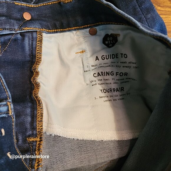 Madewell Jeans Size 28 Skinny 9" High Rise Tummy Control Larkspur Wash F8990 - Picture 4 of 13